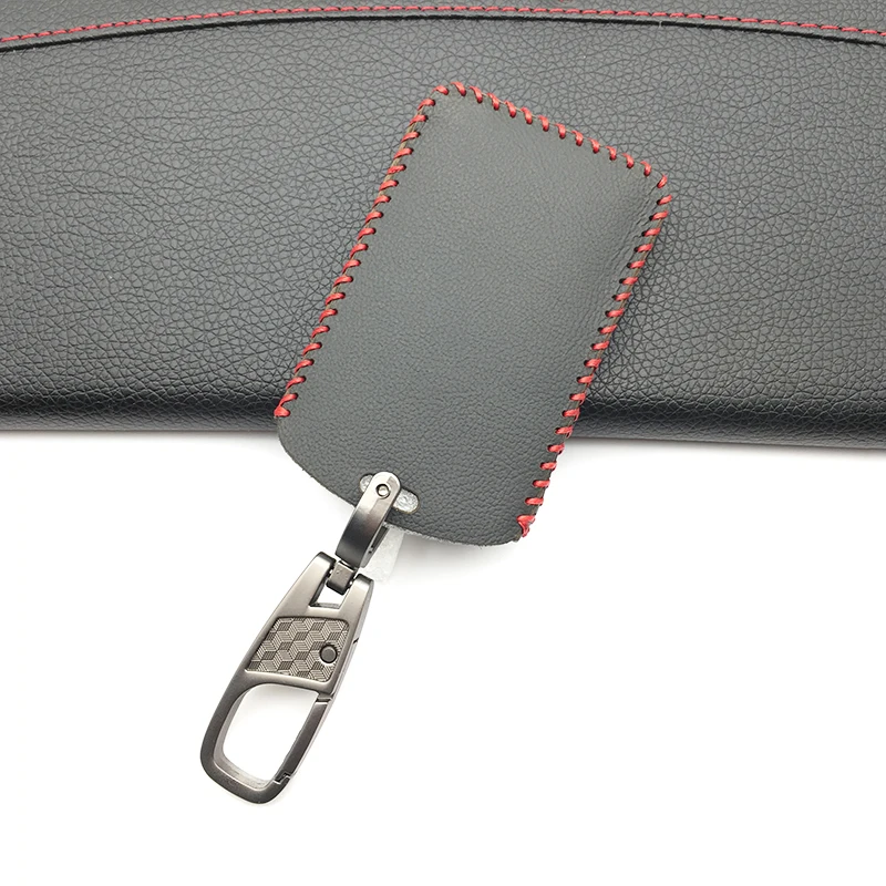Высококачественный автомобильный кожаный чехол для ключей, защитный держатель для Renault Clio Logan Megane 2 3 Koleos Scenic Card 4 брелок для ключей с кнопками