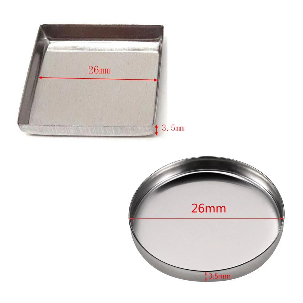 Allwon Empty Magnetic Eyeshadow Makeup Palette with Mirror and 12Pcs 26mm  Round Metal Pans