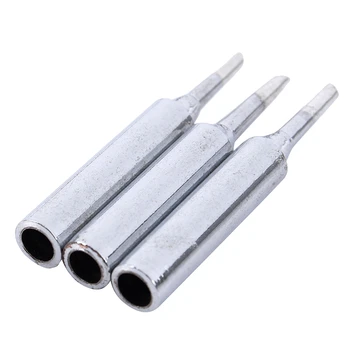 

New 3Pcs 900M-T-2C 60W 2mm Width Bevel Soldering Solder Iron Tip 43 x 6mm
