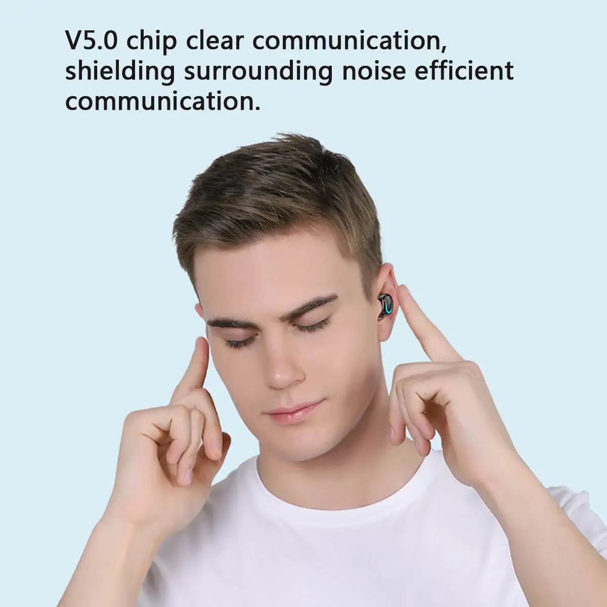 TWS bluetooth наушники IPX5 Водонепроницаемый bluetooth 5,0 гарнитура с двумя ушами hd Функция шумоподавления светодиодный дисплей эргономичный дизайн