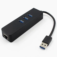 USB 3,0 Gigabit Ethernet аксессуары стабильный ноутбук концентратор 3 порта LAN проводной компьютер RJ45 карта Быстрый сетевой адаптер