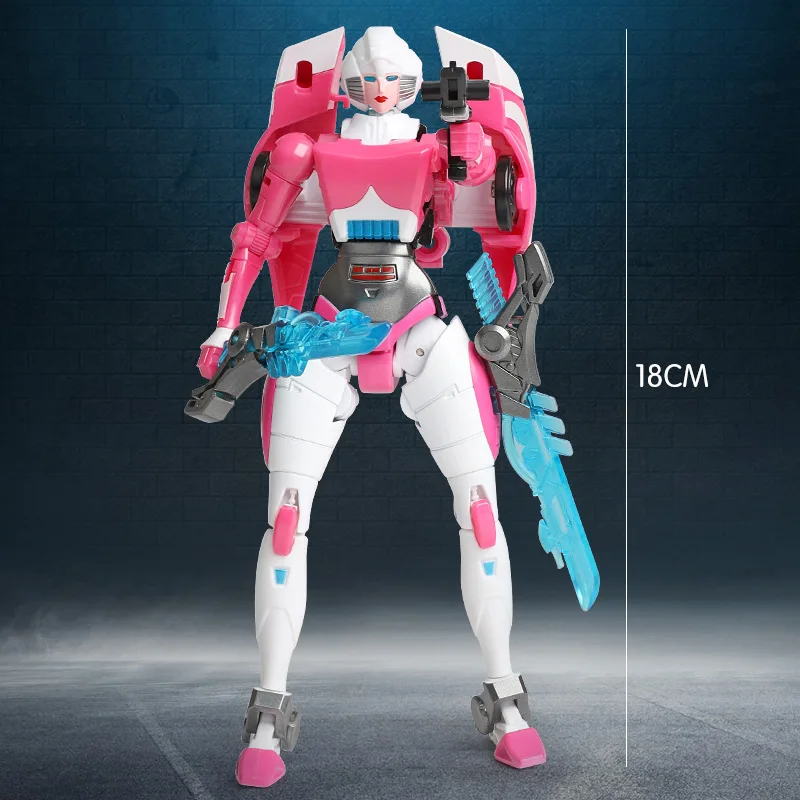 Трансформация Робот WJ G1 Arcee сплав IDW увеличить женский шедевр фигурка детские игрушки Коллекция Модель автомобиля