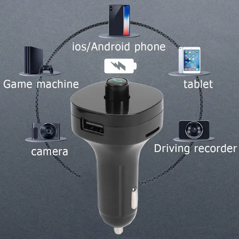 M14 беспроводной Bluetooth Hands-free fm-передатчик двойной USB зарядное устройство автомобильный комплект