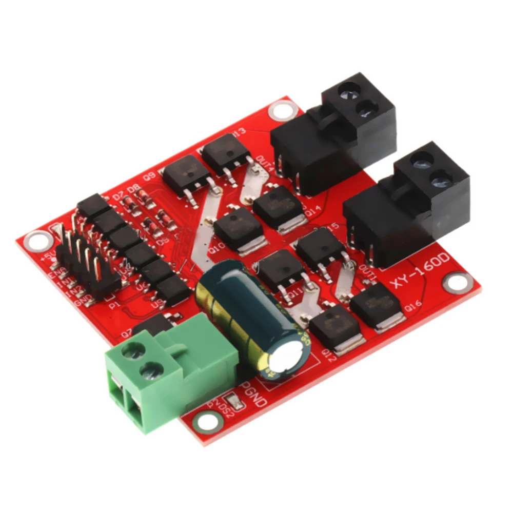 Dual Channel DC Motor Driver Module 160W 7A 12V 24V H-bridge L298 Logic Control Signal Optocoupler PWM Drive Reversing Braking |