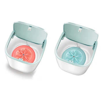 

Washing Machine Ultrasonic Turbo Automatic Electric Clean Washing Tool for Travel Dormitories USB Washer