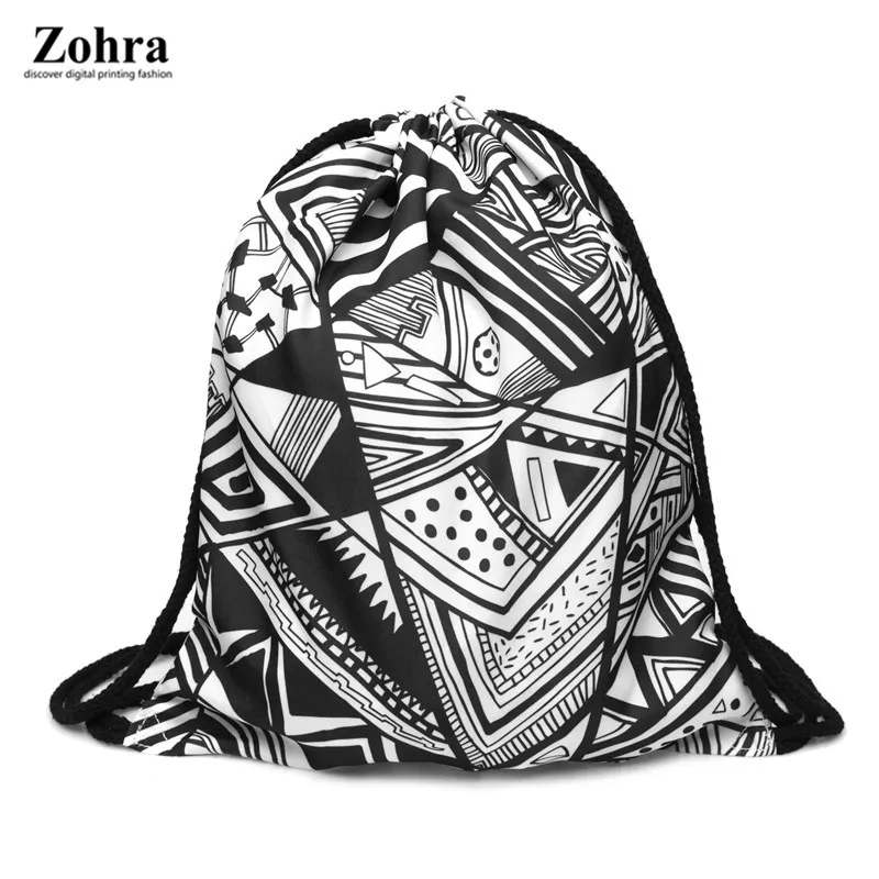 

Digital Printed Backpack Selling Cinch Top Bag Storage Drawstring Backpack