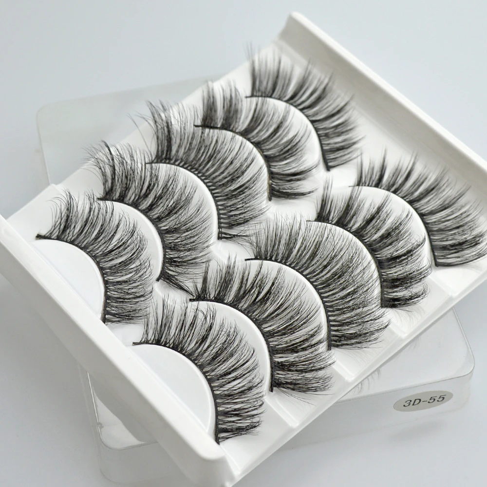 5 парт/компл. 3D Искусственные норковые волосы Накладные ресницы Wispy пушистые