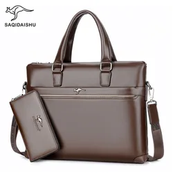 office bags for men's Briefcase Business laptop bag 2019 Leather Bags Computer Laptop Handbag office bags for men maletines