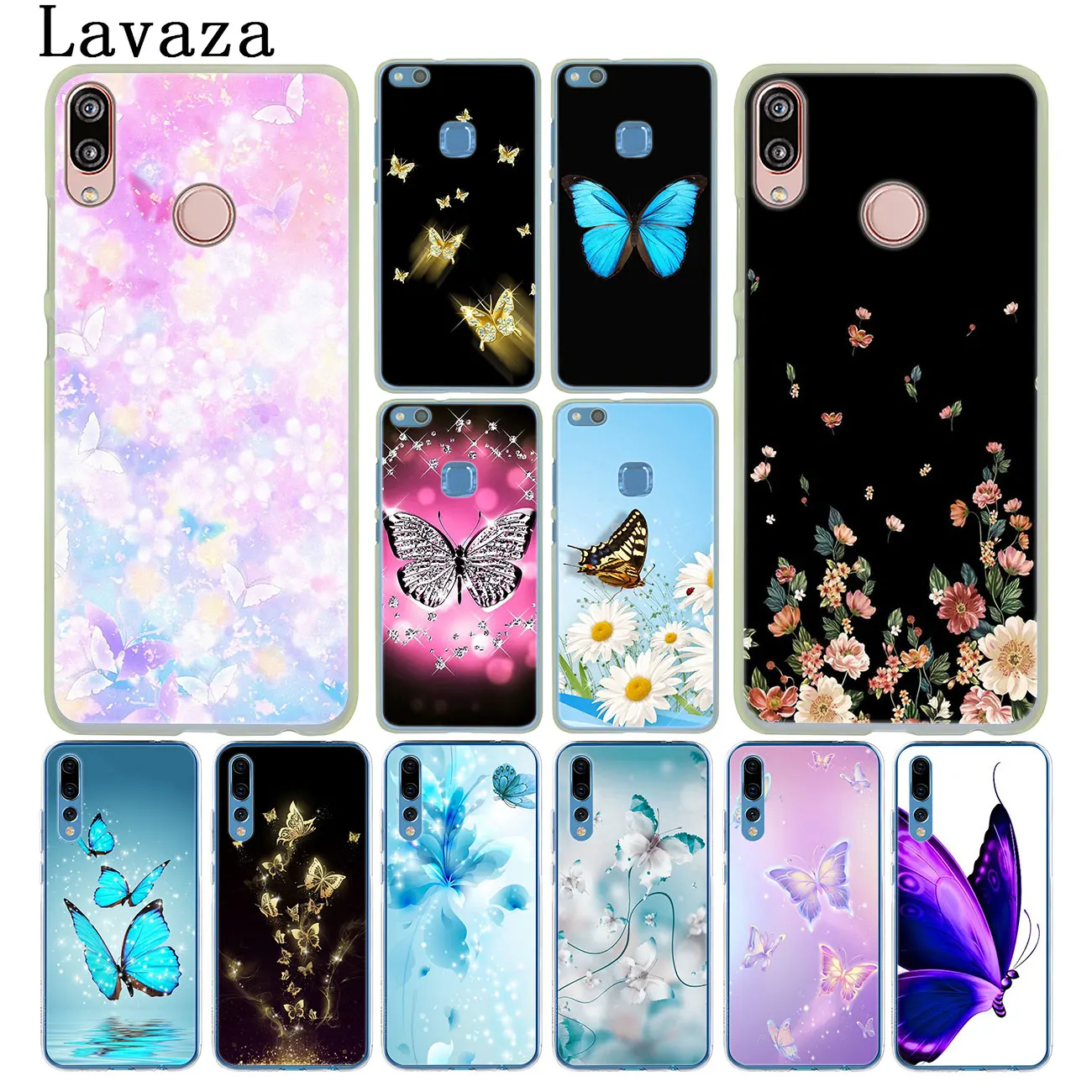 Lavaza красивая бабочка цветок чехол для телефона Huawei Y9 Y7 Prime 2018 2019 Honor 20 8A 8X 8 9 9X 10 Lite 7C