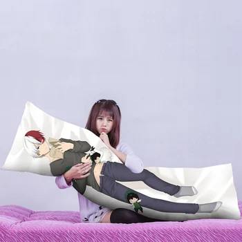

Japanese Anime My Hero Academia Throw Cushion Cover Pillowcase Todoroki Dakimakura Hugging Body Cushion Cover Bedding Supplies