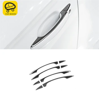 

CARMANGO for Audi A3 2017-2019 Car Styling Outside Door Handle Cover Trim Frame Sticker Chrome Exterior Accessories