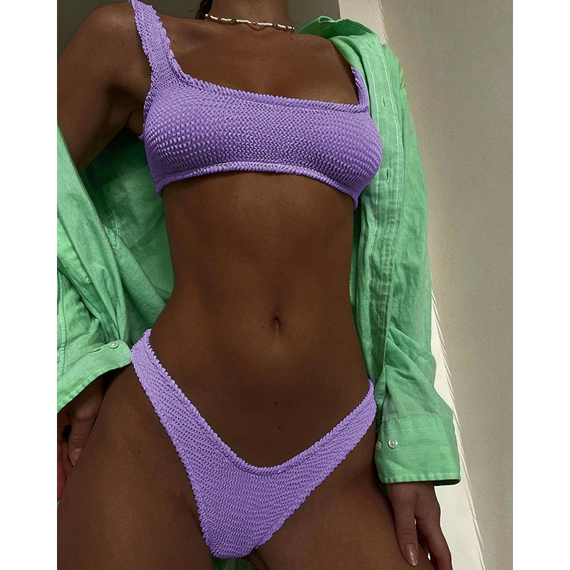 swimsuit Sexy Bikini 2022 Swimsuit Women Swimwear Push Up Bikini Set Thong Brazilian Bathing Suit Beach Wear Biquini Bather Female high leg bikini set Bikini Sets