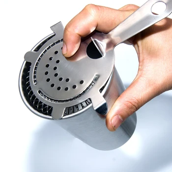 

Hot Useful Stainless Cocktail Shaker Ice Strainer Wire Mixed Drink Professional Accessories Steel Filter Barware Bar Tools