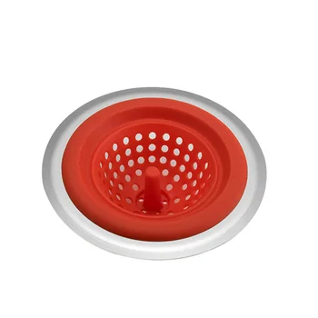 

Strainer Sink Deodorize Silicone Stopper Hair Bathroom Stainless Steel Anti-blocking Kitchen Floor Drain