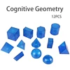 Children 3D Geometric Model Math Toys Transparent Teaching Aids Early Educational Learning Toys For Kids Preschool Volume Shape 3