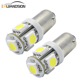 

2x 1W White auto moto Bulbs BA9S BAX9S BAY9S Led No-polar 6V Car LED 5050 5 SMD LED Interior Bulbs Reverse Light car styling