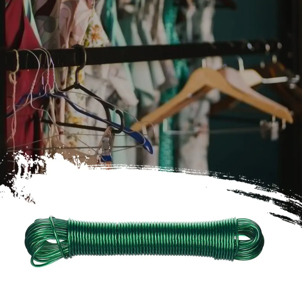 ПВХ бельевая линия Зеленая жизнь практичная веревка бельевая линия 110 см прочная модная длинная толстая бельевая веревка