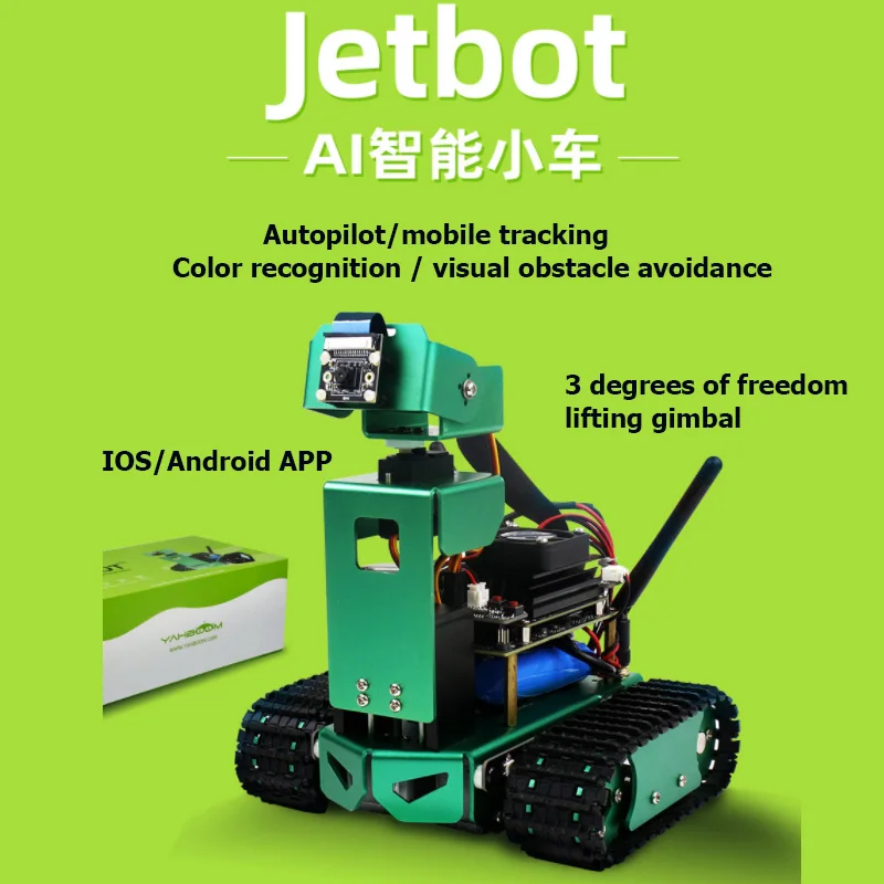 JETBOT искусственный интеллект автомобиль Jetson nano vision AI робот автоматическое Вождение макетная плата комплект