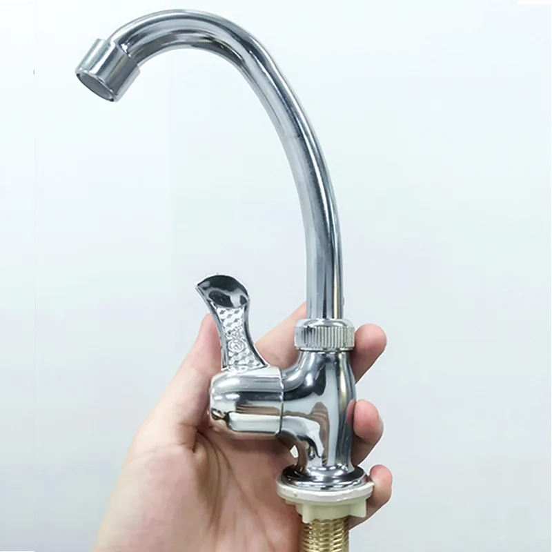 

Mu Sanitary Ware Kitchen Faucet Single Cold Water Plastic Steel Engineering Wholesale Washbasin Faucet Plumbing Manufacturers Wh