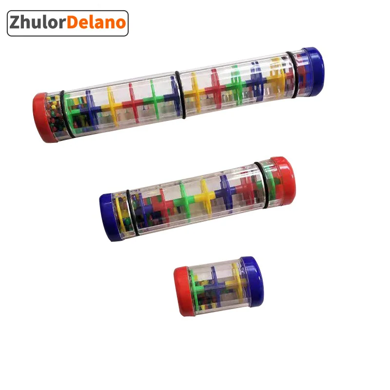 BeatBox Colorful Rainmaker Rain Stick Musical Instrument Toy For Toddler Kids Games KTV Party