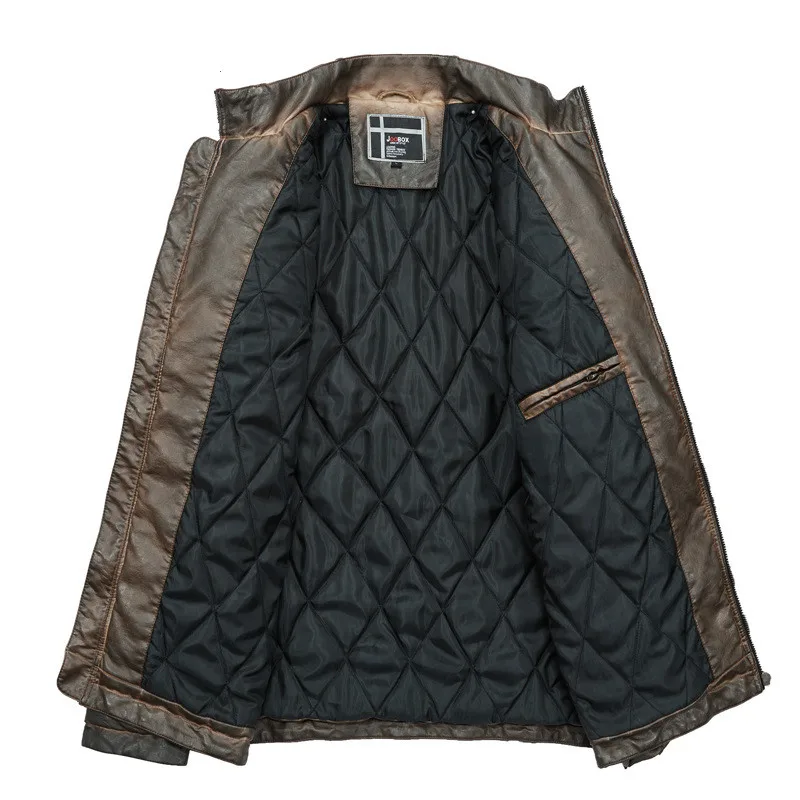Базовое пальто кожаные куртки Veste Homme ветровка одежда Deri Ceket Moto& Biker толстые молнии PU базовые куртки-бомберы