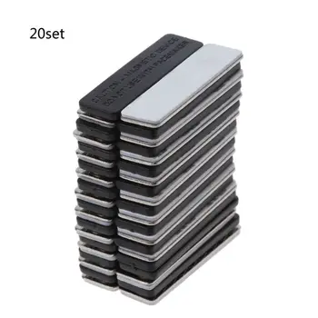 

20Pc Blank Magnetic Name Badge Holder Identification Reuseable Magnetic Id Card Holders for Jacket Lapel Shirts No Holes