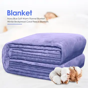 

Soft Purple Flannel Coral Fleece Blanket Sofa Cover Winter Warm Sheets Bedspread Neatly and Carefully Wrapped Strong Durable