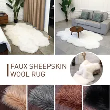 Разноцветные Роскошные теплые пушистые коврики шерсть ковровое покрытие пол подушка для стула столовая диван украшение дома Спальня противоскользящие