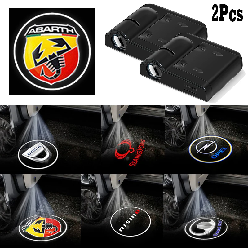 2 шт. автомобильные дверсветильник фары с логотипом Ssangyong Kyron Actyon Sport Korando Rexton Rodius