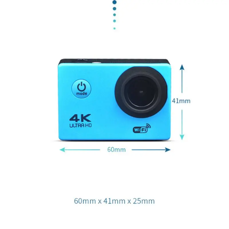 2 дюйма, Wi-Fi, Камера 1080P 4K со сверхвысоким разрешением Ultra HD, 16MP Спортивная Экшн-камера Камера Водонепроницаемый 170 градусов Широкий формат DVR видеокамера с пультом дистанционного управления