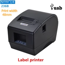 

Thermal Barcode Label Printer Adhesive Two-Dimensional Code Tag Milk Tea Bill Print personal use label printing machine XP-236BL