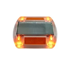 Пластиковый Солнечный дорожный светодиодный светильник, красный, желтый, белый, синий, зеленый светильник