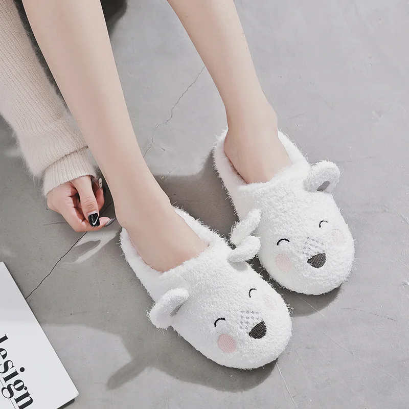 

Halluci 18 Autumn And Winter New Products Soft Bear Warm Cotton Slippers Cute Anti-slip Indoor Home Slipper