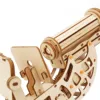 Educational Biological Microscope Wooden Mechanical 3D Puzzle Stem Kits With Slides Optical 160X Magnification For Kids Adult 4
