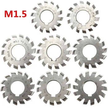 

Module 1.5 M1.5 PA20 Degrees Bore 22mm #1-8 HSS Involute Gear Milling Cutter High Speed Steel Milling Cutter Gear Cutting Tools