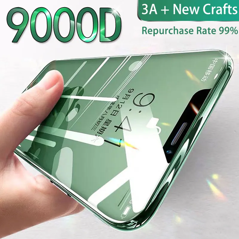 Закаленное защитное стекло с полным покрытием для iPhone 7 8 6 6s Plus 11 Pro X XR XS Max 12