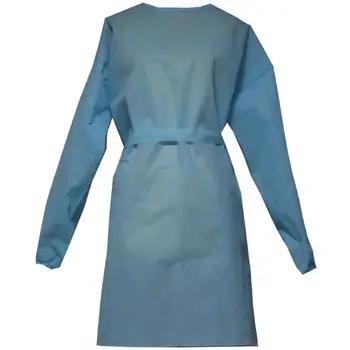 

10pcs/pack Disposable Non-woven Isolation Protective Clothing Anti-fog Protection Gown Anti-particle Waterproof Safely Coveralls