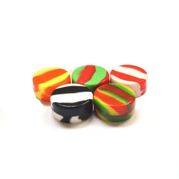 

100pcs 3ml Silicone Box Containers Wax Nonstick Food Grade Silicone bho Oil Container 3 ml Silicone Jar