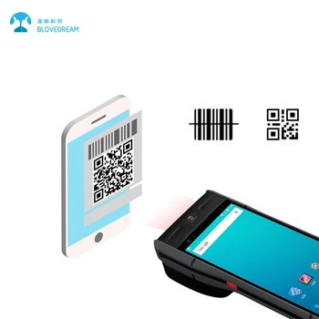 

Pos PDA Printer Handheld Pos Terminal With All in one Bluetooth Printer Android POS Smart With Optional NFC and Barcode Scanner