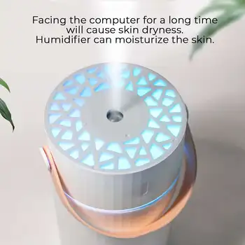 

Air Humidifier USB Ultrasonic Aroma Diffuser 3 in 1 mini Essential oil Diffuser with LED light USB fan for Car Home Humidifiers