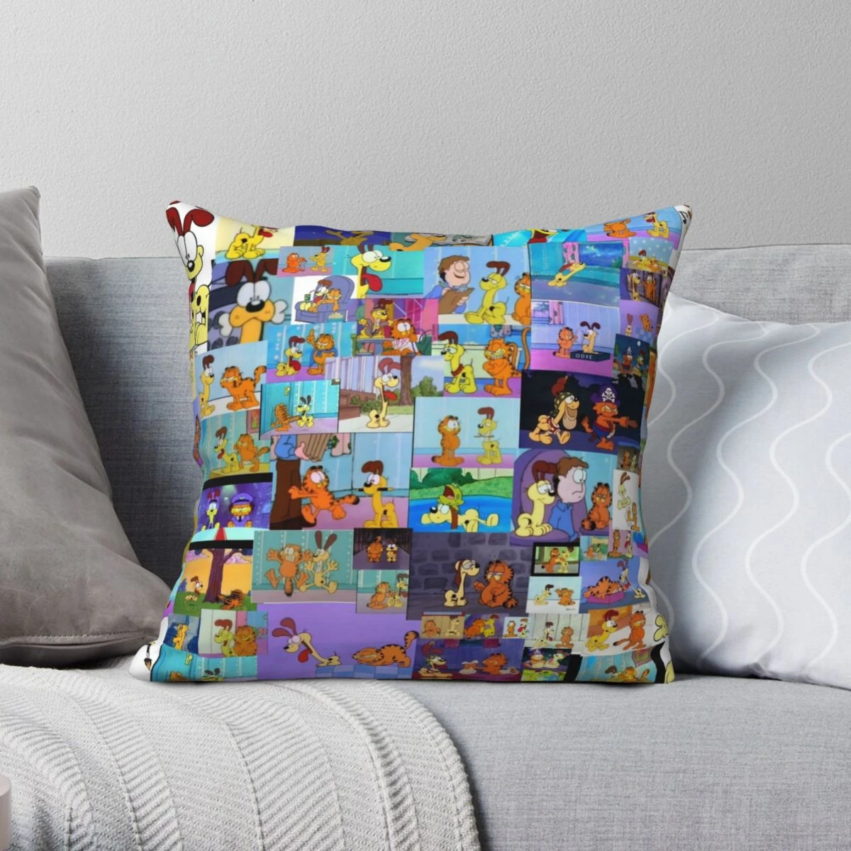 Odie Overload Square Pillowcase Polyester Linen Velvet Printed Zip Decor Throw Pillow Case Sofa Cushion Cover Pillow Case Aliexpress