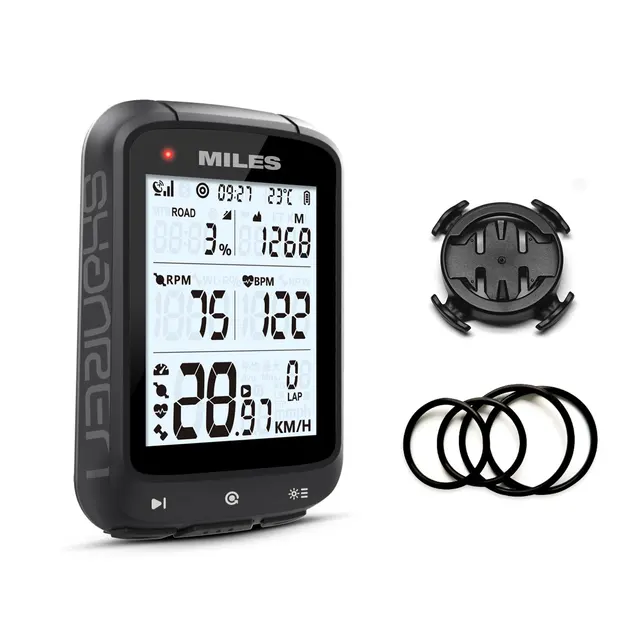SHANREN MILES GPS Bike Computer Wireless Bicycle Speedometer ANT+ Bluetooth Cycling Computer Miles