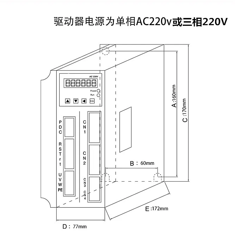 AC220V 750W 4.2A 2.4Nm 3000rpm серводвигатель, 80 Серия встроенный энкодер 2500P серводвигатель, J19330