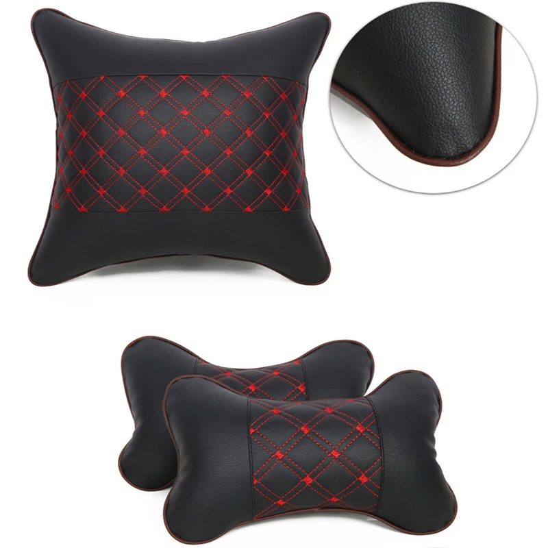 Car Back Pillow Lumbar Support Cushion Leather Washable Seat Cushions Lower For Office Chair | Автомобили и мотоциклы