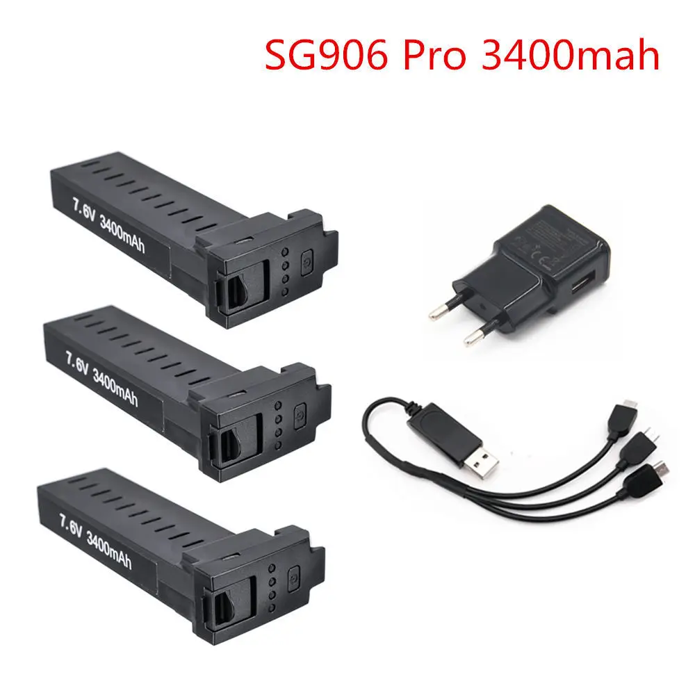 Оригинальная батарея для SG906 Pro 7 4 V 2800mAh 3400mAh RC Drone Lipo аксессуары pro с зарядным