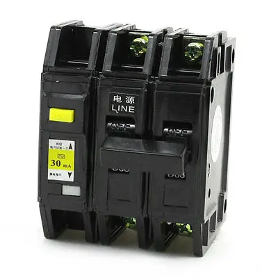DZ12LE-63 63A формованные чехол выключатель цепи 2pole 3000A 63Amp 220 V/380 V AC