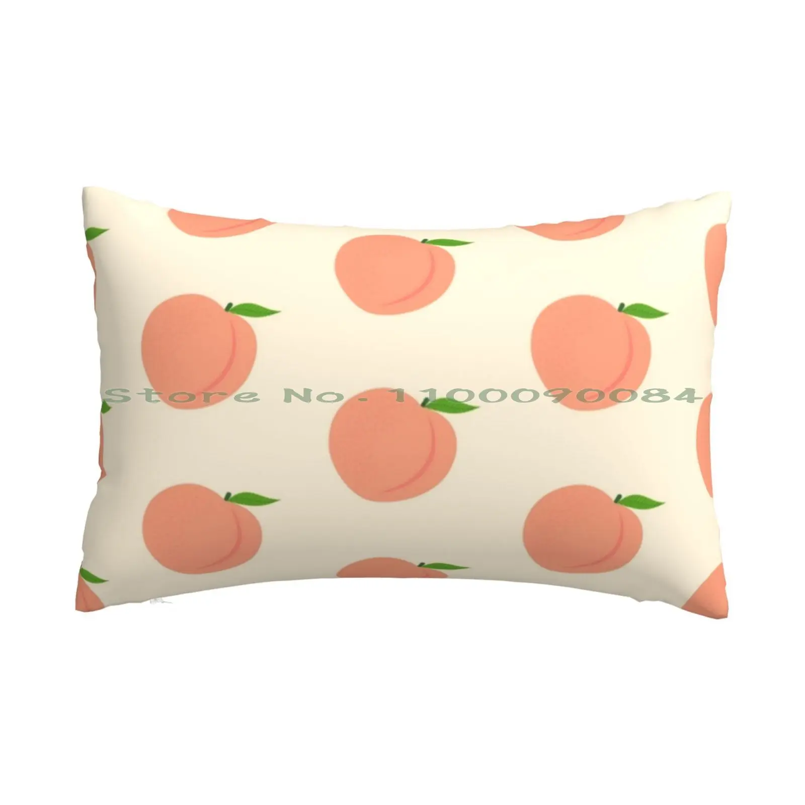 

Peach Pattern Pillow Case 20x30 50*75 Sofa Bedroom Peach Long Rectangle Pillowcover Home Outdoor Cushion Decor