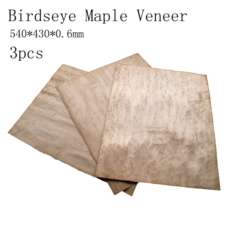 Электрическая гитара из фанеры Birdseye Maple 3 шт. оригинальная деревянная панель для