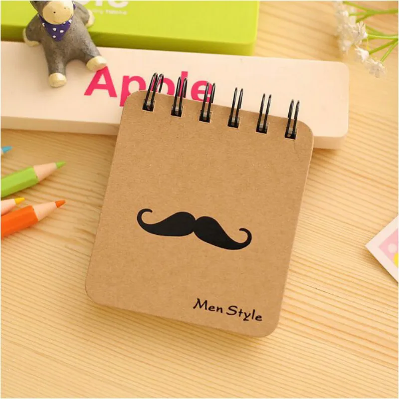 

Moustache creative cartoon beard Mr. coil series portable notebook notebook