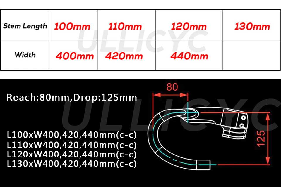 ULLICYC 5D углеродный дорожный Интегрированный руль 28,6 мм углеродный руль для шоссейных гонок, велосипедная ручка, запчасти для велосипеда YT300